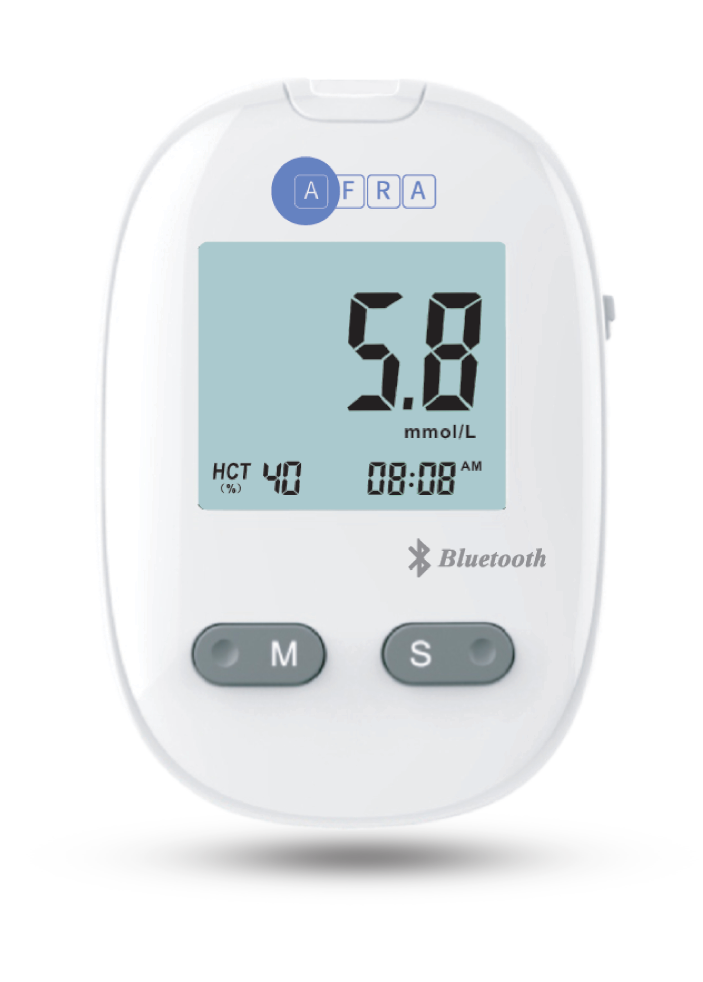 Picture of WHITE BLUETOOTH BLOOD GLUCOSE MONITORING SYSTEM 