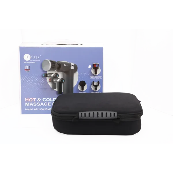 AFRA Hot & Cold Massage Gun AF-1300HCMG – Deep Tissue Relief, Quiet Operation - Image 3