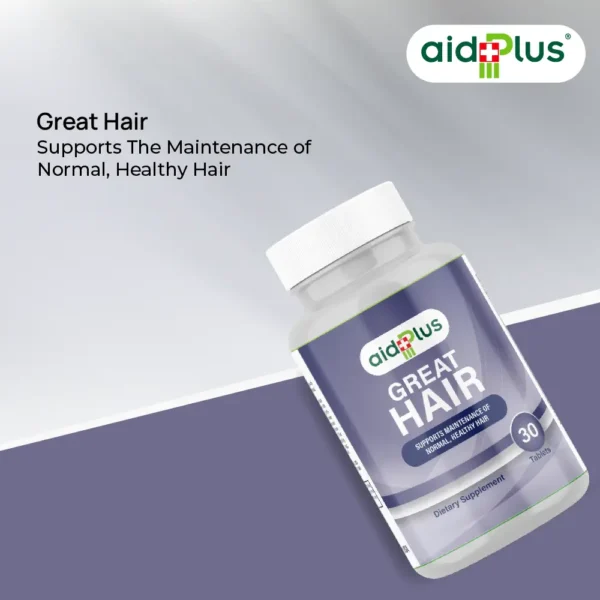 AID PLUS Great Hair Formula – 30 Tablets | Biotin, Vitamins & Herbal Extracts for Hair Growth - Image 4