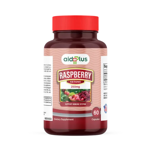 AID PLUS Raspberry Ketone Complex 250mg 60’s – Metabolism & Weight Management Support