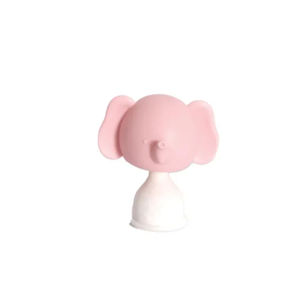MOMMY'S BLISS Elephant Rattle Teether | BPA-Free, Easy Clean, FDA Certified | Soft Food-Grade Silicone | Pink