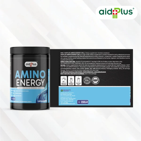 AID PLUS Amino Energy Natural 300g – Muscle Recovery & Endurance Supplement - Image 3