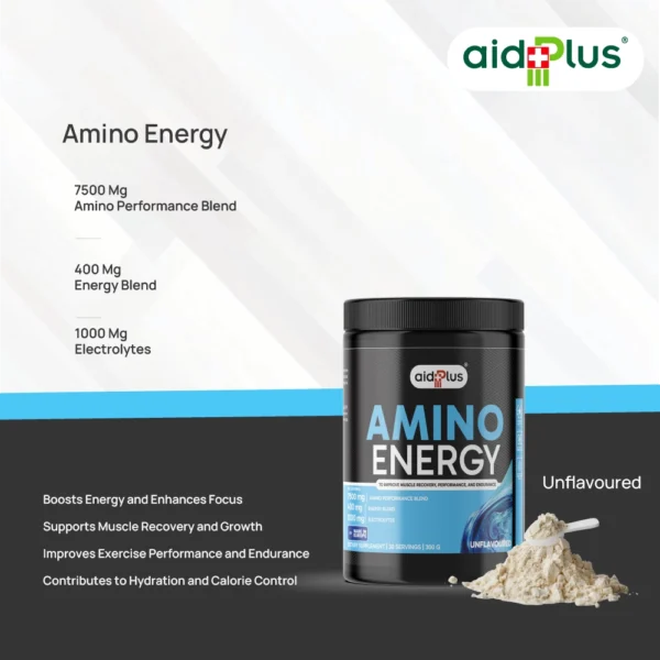 AID PLUS Amino Energy Natural 300g – Muscle Recovery & Endurance Supplement - Image 4