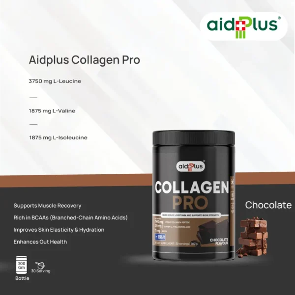 AID PLUS Collagen Pro Chocolate 300g – Joint & Bone Support Supplement - Image 4