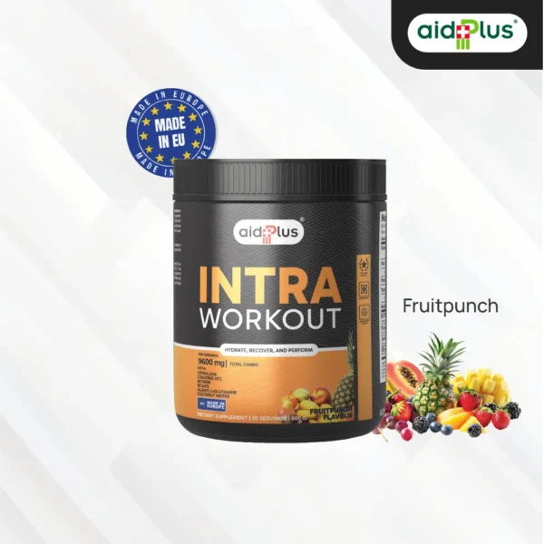 AID PLUS Intra Workout Fruit Punch 600g – Hydration & Performance Support
