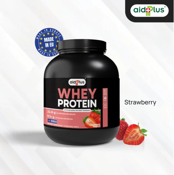 AID PLUS WPC Strawberry 2270g – Whey Protein for Muscle Support