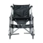 AID PLUS Wheelchair with Commode CA608 – Foldable Manual Steel Wheelchair for Elderly & Patients